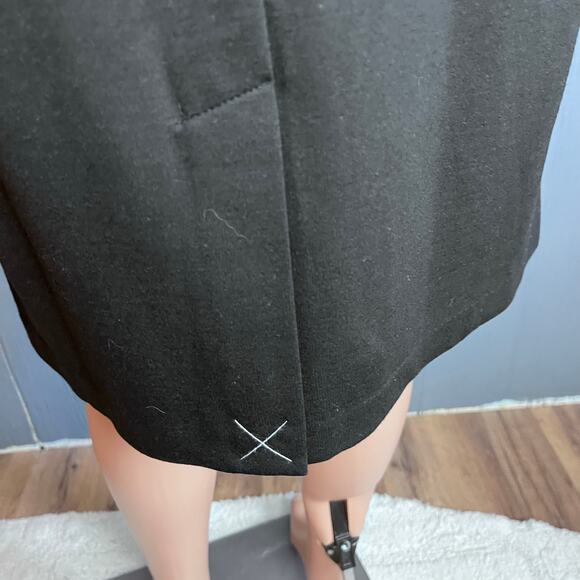 Talbots Navy Blue Pencil Skirt 10 New Without Tag Hip Bows Career Quiet Luxury - Picture 5 of 6